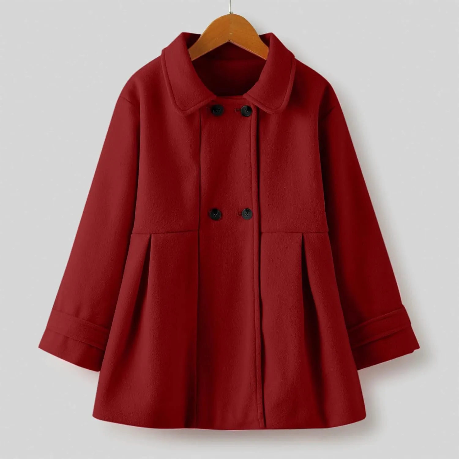 Toddler Baby Girl Spring Double Breasted Trench Coat Dress Long Sleeve Windbreaker Outerwear Trench Coat