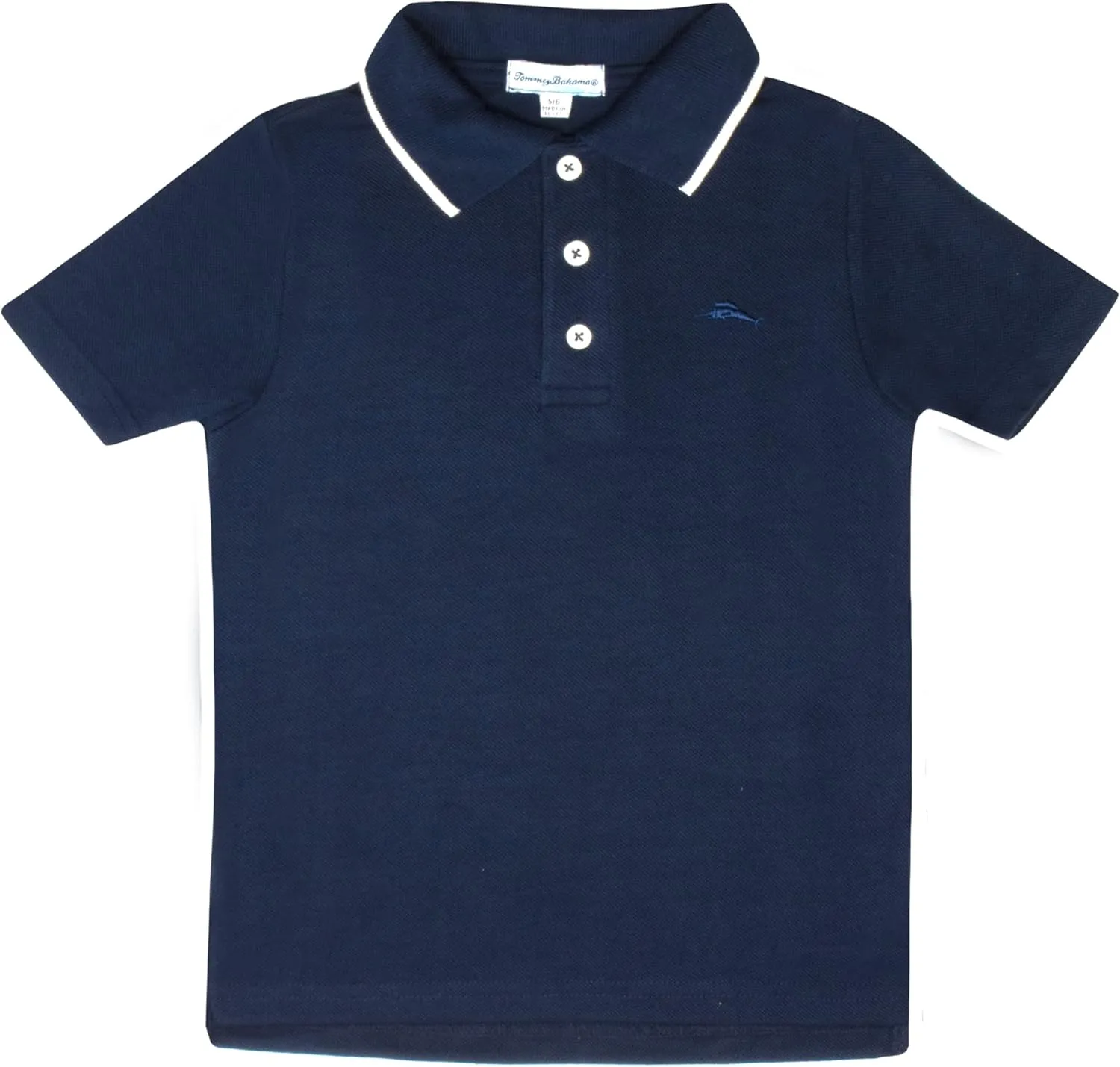 Tommy Bahama Boys Classic Fit Polo Shirt 3-Pack, Short Sleeve T-Shirts with Collar, Front Button Closure and Embroidered Logo