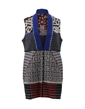 Tribal Print Knit Vest