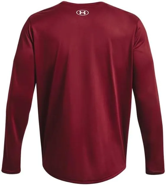 Under Armour Men's Team Tech Loose White/Grey Long Sleeve Shirt