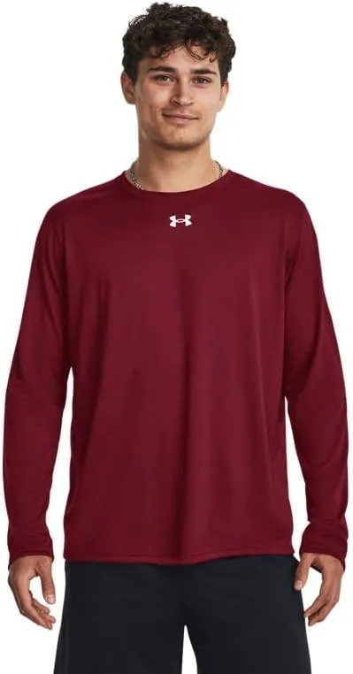 Under Armour Men's Team Tech Loose White/Grey Long Sleeve Shirt