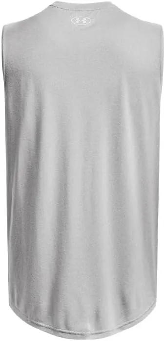 Under Armour Men's Team Tech Slvls Loose Grey Short Sleeve Shirt