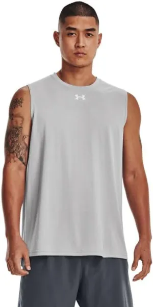 Under Armour Men's Team Tech Slvls Loose Grey Short Sleeve Shirt