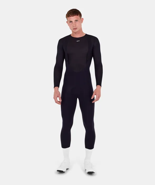 Unico Cool Weather Bib Tights Men Black by Santini