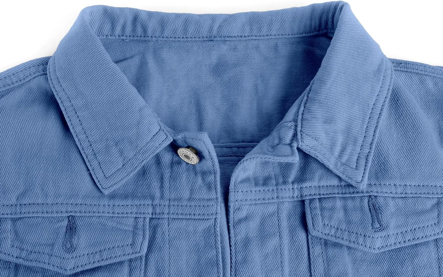 utcoco Women's Cropped Jean Jacket Long Sleeve Casual Button Down Denim Jacket