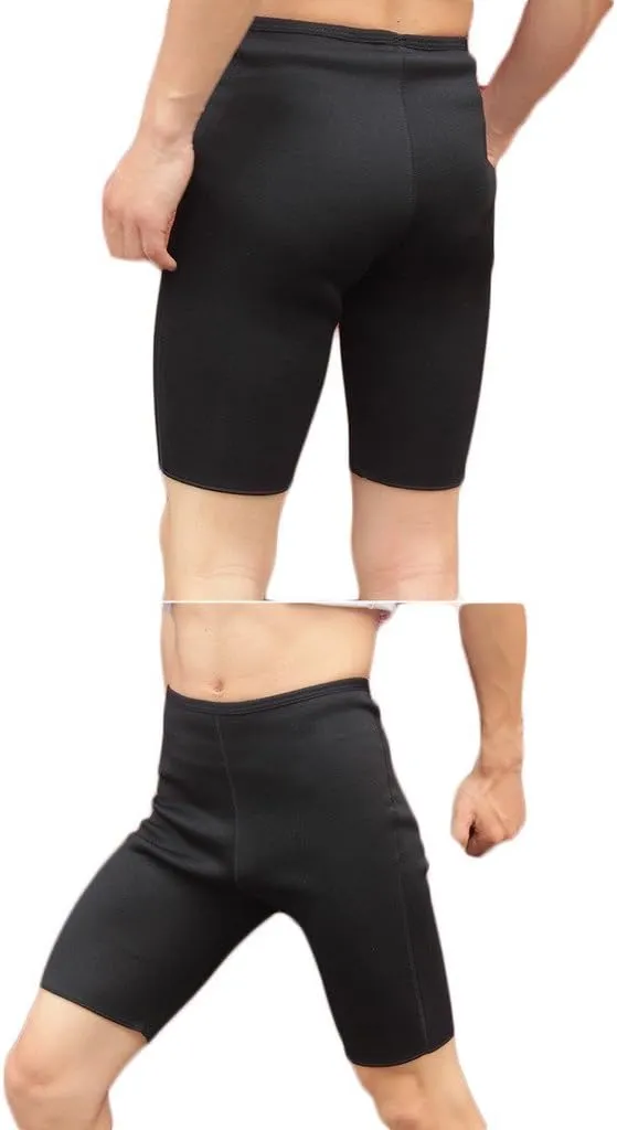 Valentina Mens Hot Body Shaper Shorts Workout Sweat Sauna Pants for Weight Loss