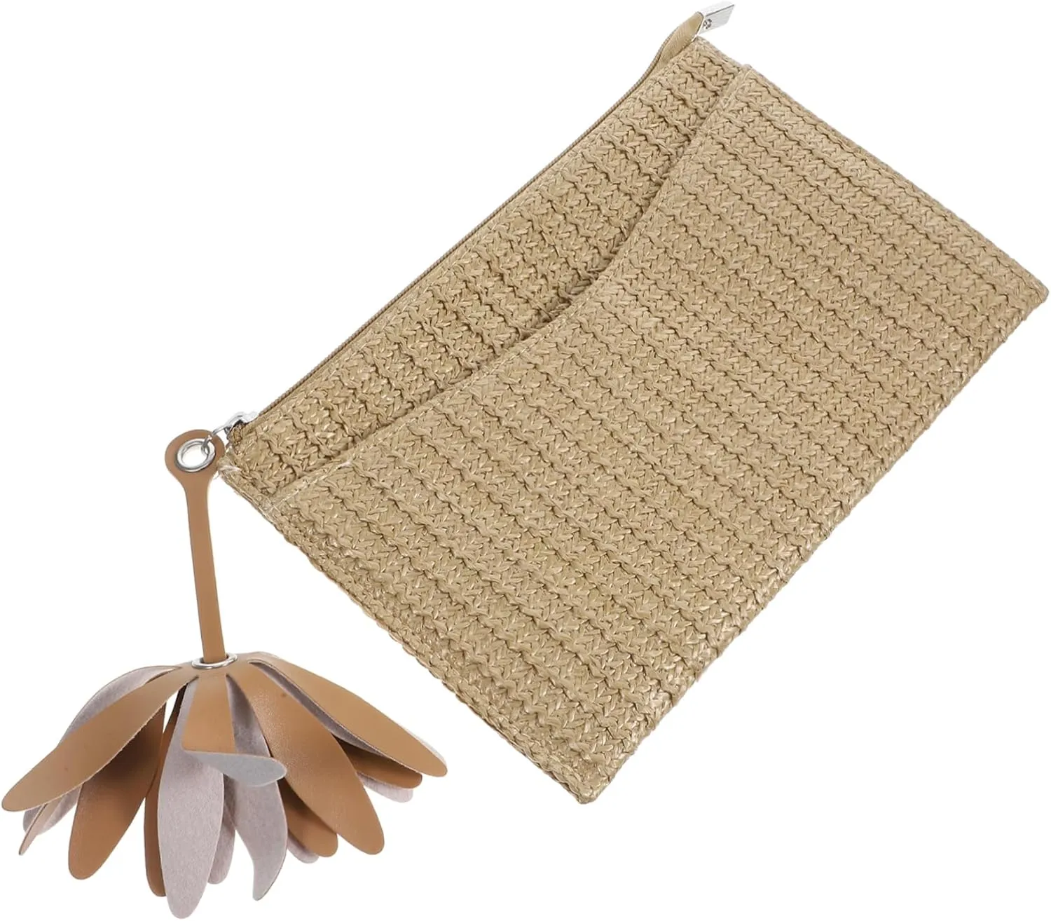 VALICLUD Imitation Straw Clutch Bag Ladies Straw Handbag Small for Beach Parties Handmade