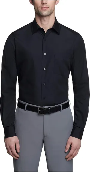 Van Heusen Men's Dress Shirt Fitted Poplin Solid