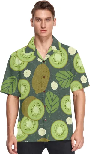 visesunny Hawaiian Bowling Shirts for Men Short Sleeve Regular Fit Summer Beach Casual Button Down Aloha Shirts S-3XL