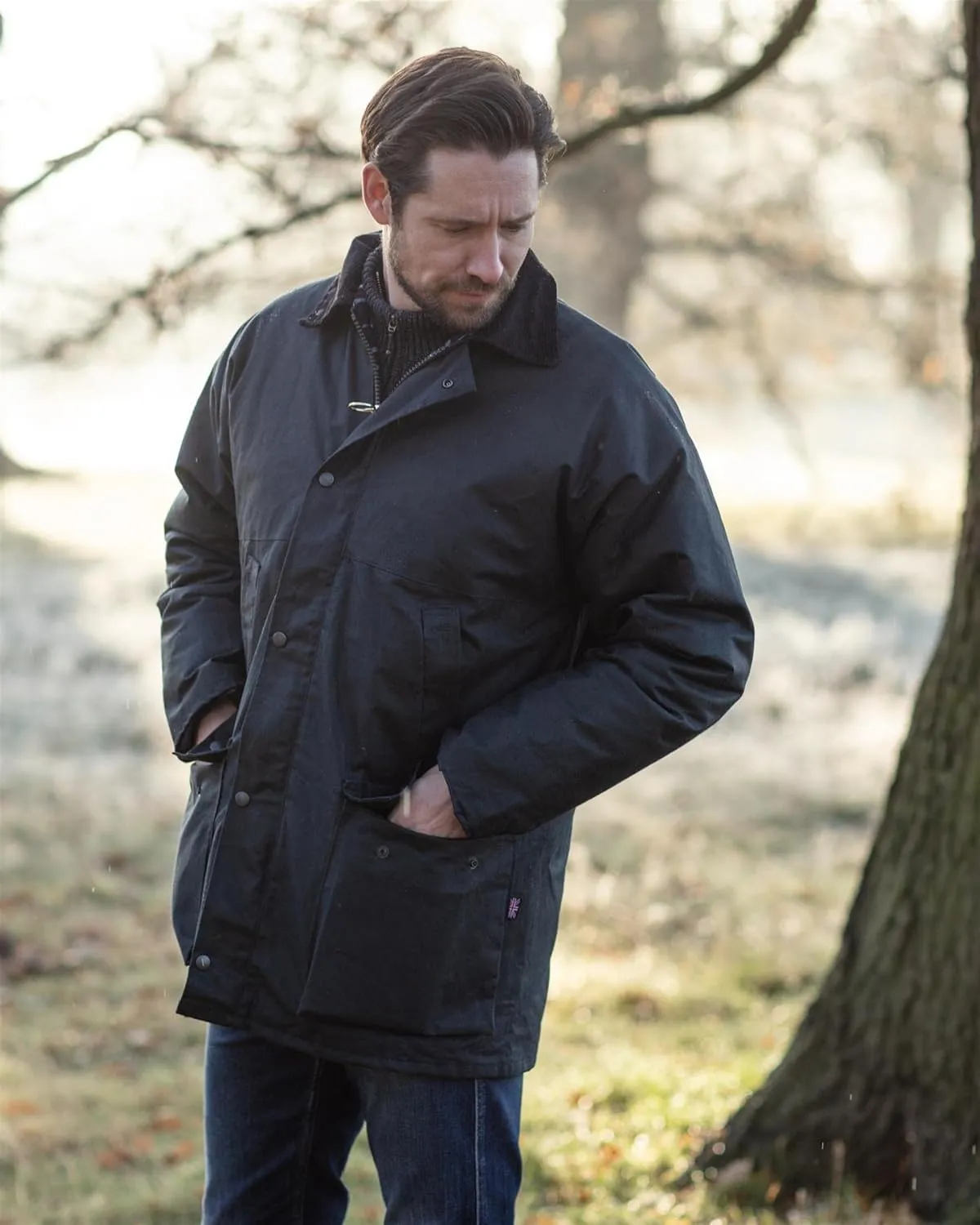 Walker and Hawkes Men's Wax Unpadded Benson Jacket