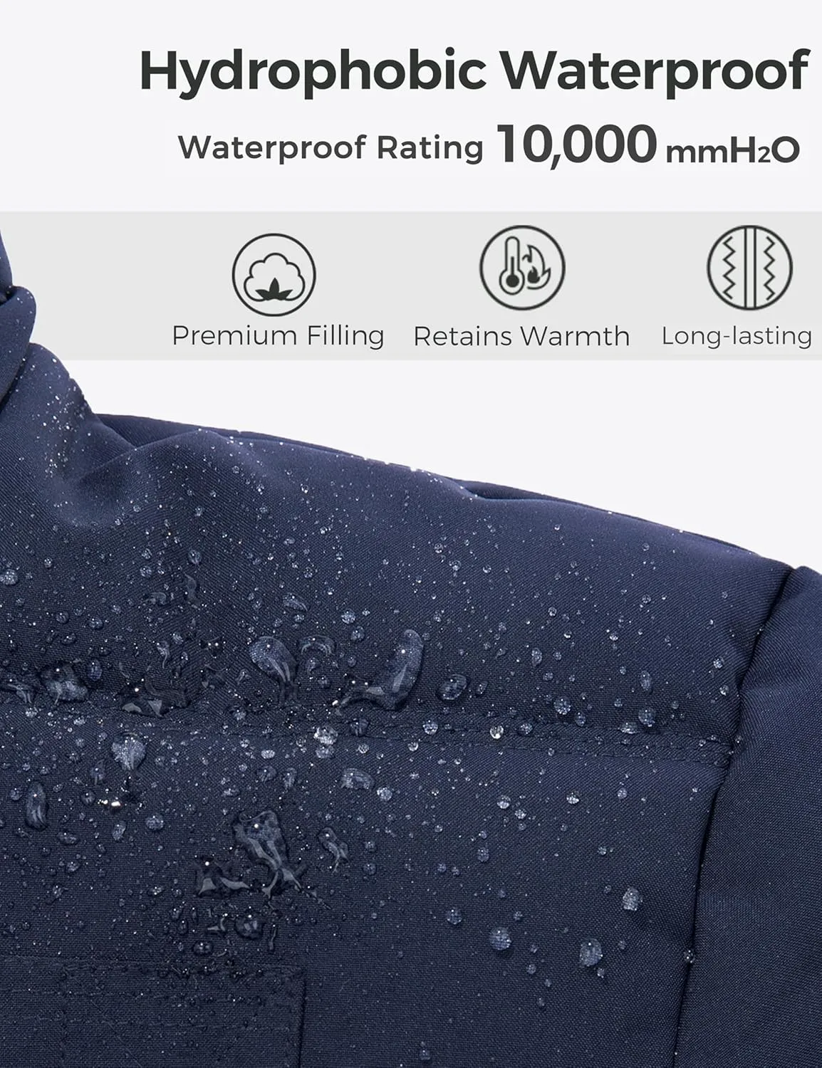 wantdo Men's Winter Puffer Jacket Thicken Winter Coat Warm Padded Jacket with Hood