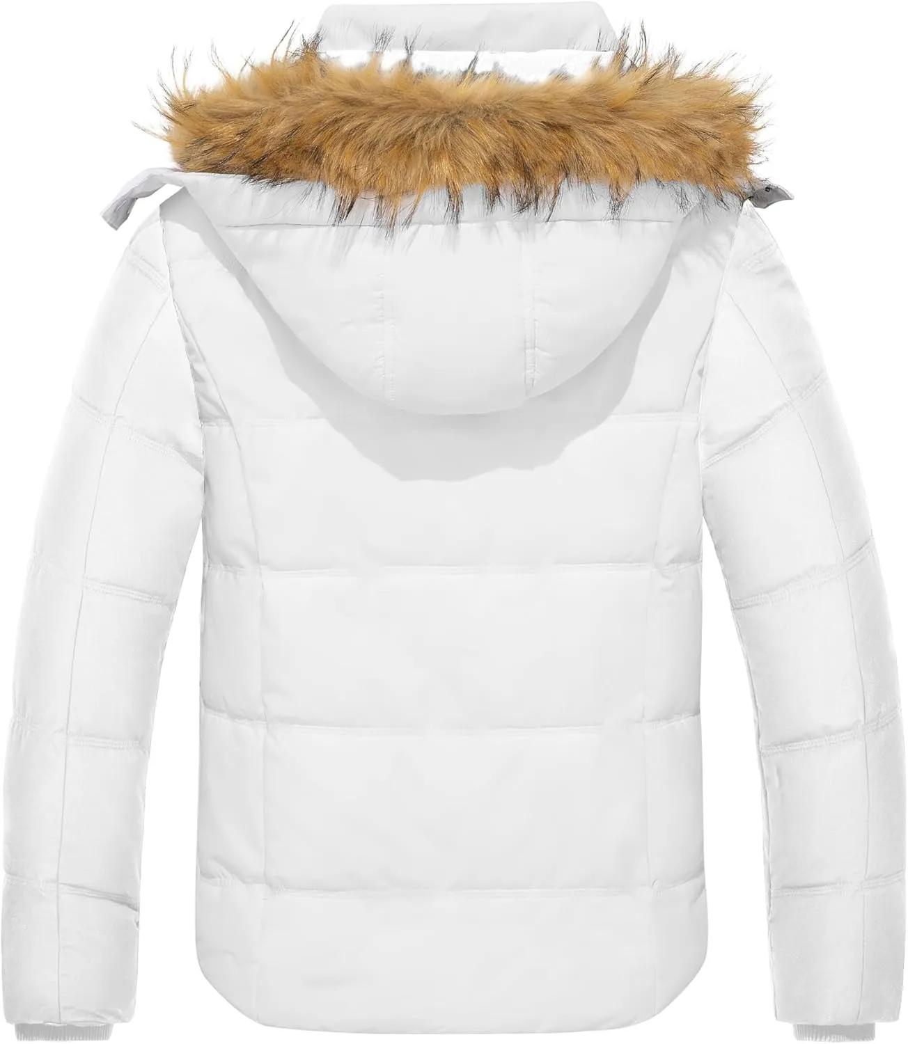 wantdo Men's Winter Puffer Jacket Thicken Winter Coat Warm Padded Jacket with Hood