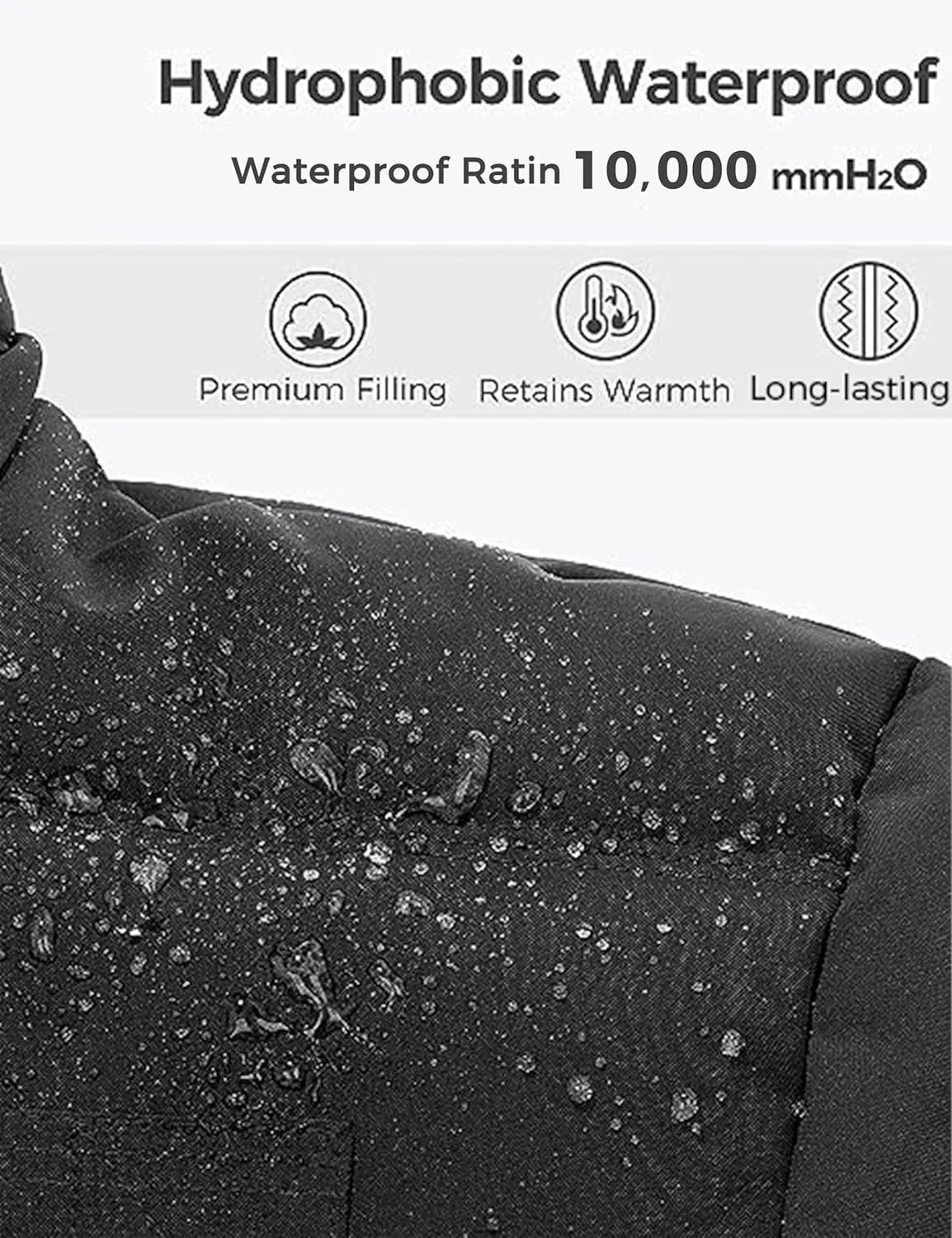 wantdo Men's Winter Puffer Jacket Thicken Winter Coat Warm Padded Jacket with Hood
