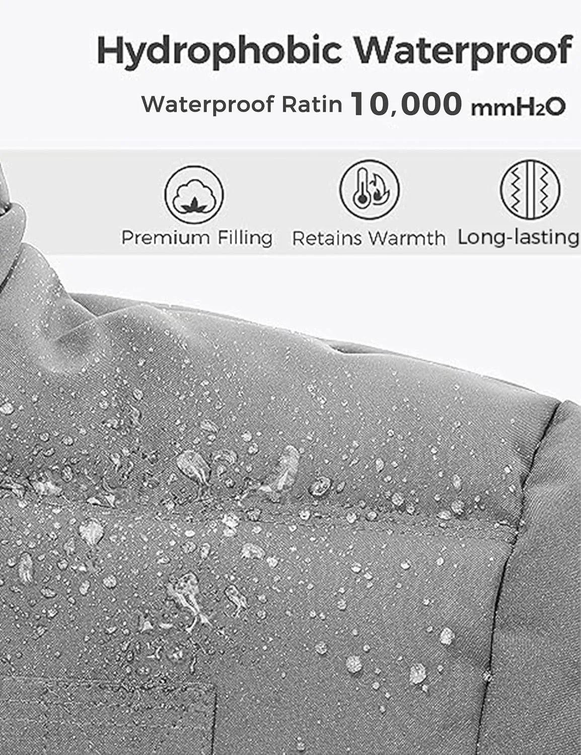 wantdo Men's Winter Puffer Jacket Thicken Winter Coat Warm Padded Jacket with Hood