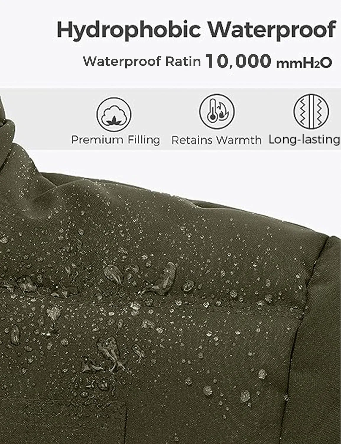 wantdo Men's Winter Puffer Jacket Thicken Winter Coat Warm Padded Jacket with Hood