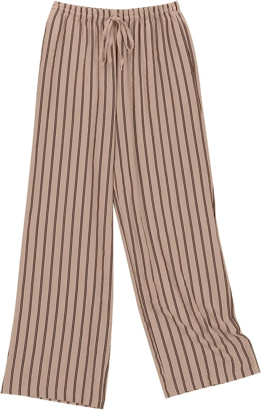 Wide Leg Cotton Linen Pants Women 2025 Summer Lightweight Lounge Pants High Waisted Loose Slacks Trousers with Pockets