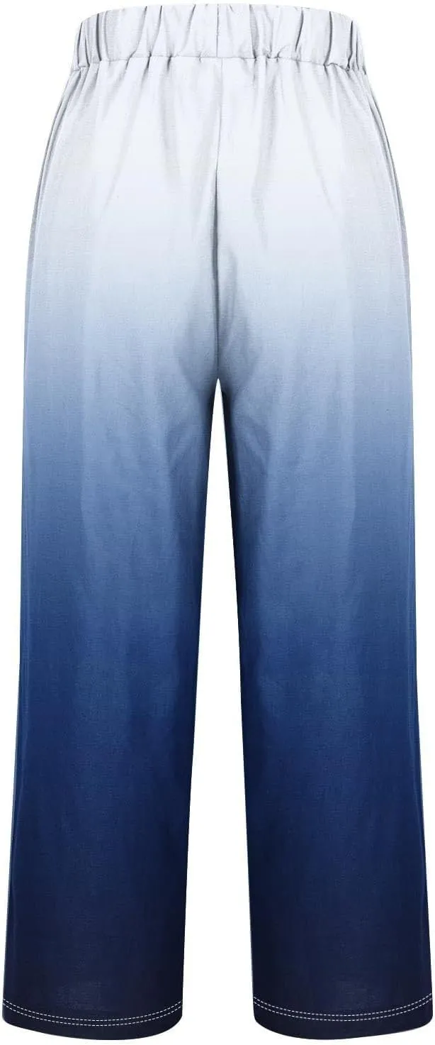 Wide Leg Linen Palazzo Pants for Women Spring Casual Spring Pants for Women Women Linen Wide Pants