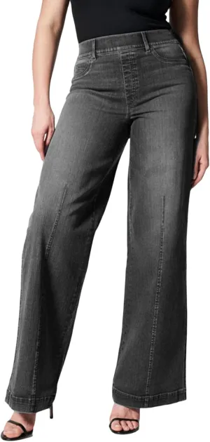 Women Jeans High Waisted Straight Wide Leg Pant Baggy Stretch Pants Casual Loose Business Outdoor Bottoms with Pocket