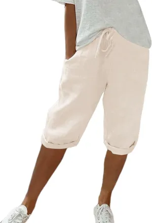Women Linen Palazzo Pants Linen Vintage Floral Print Casual Pants  Perfect for Spring Loose Cotton Linen Palazzo Pants