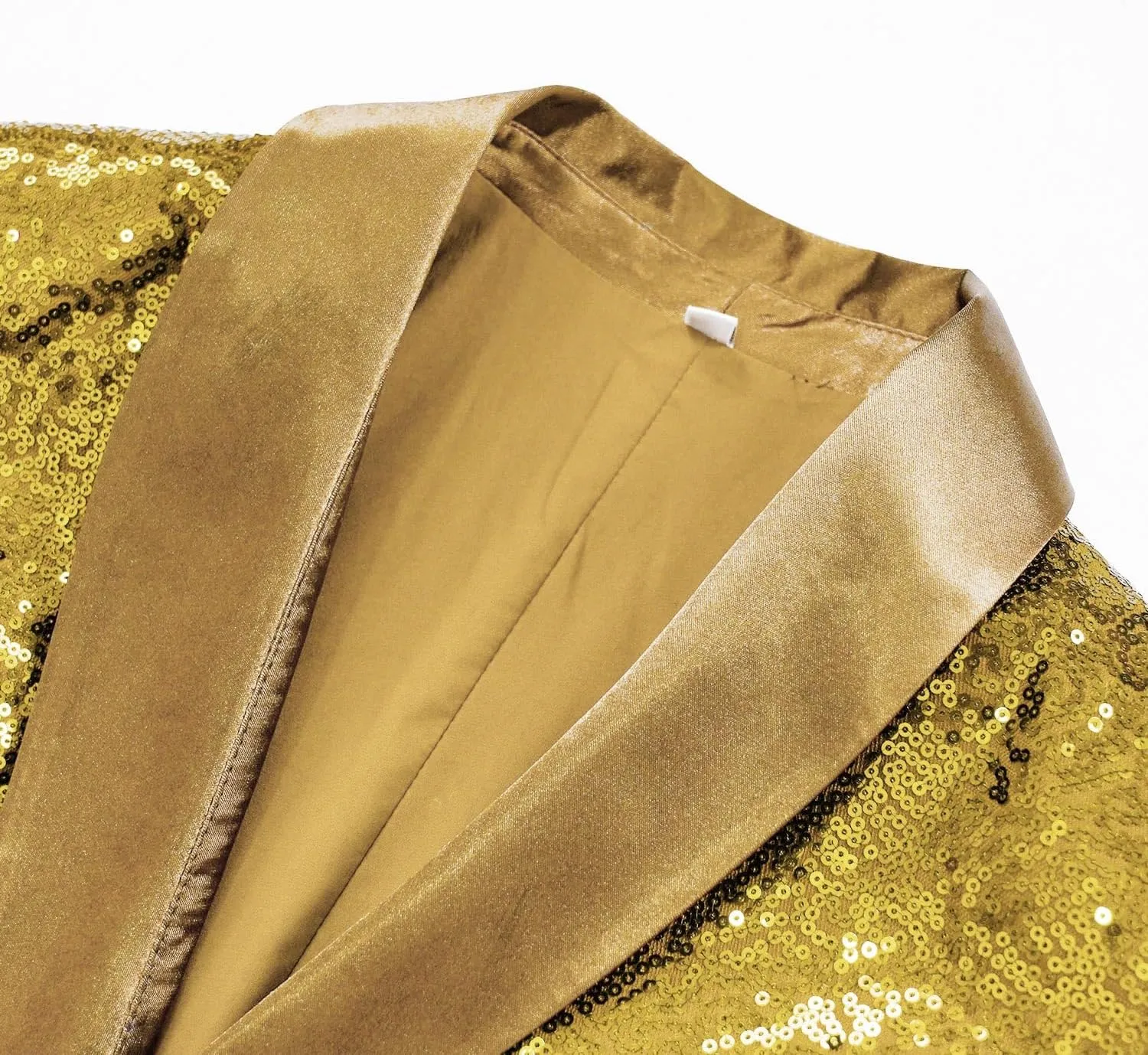 Women Sequin Jacket Long Sleeved Slim Blazer with Pocket