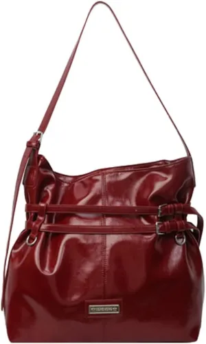 Women Vegan Leather Shoulder Bag Hobo Bag Trendy Tote Bag Purse Slouchy Crossbody Bag Adjustable Stap