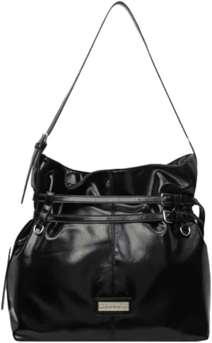 Women Vegan Leather Shoulder Bag Hobo Bag Trendy Tote Bag Purse Slouchy Crossbody Bag Adjustable Stap