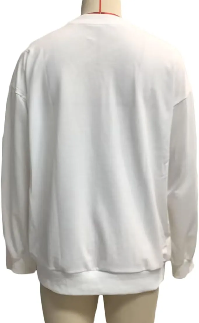 Women Y2K Oversized Sweatshirt Long Sleeve Crewneck Hoodies Cute Graphic Tee Shirts 2024 Fall Winter Pullover Tops