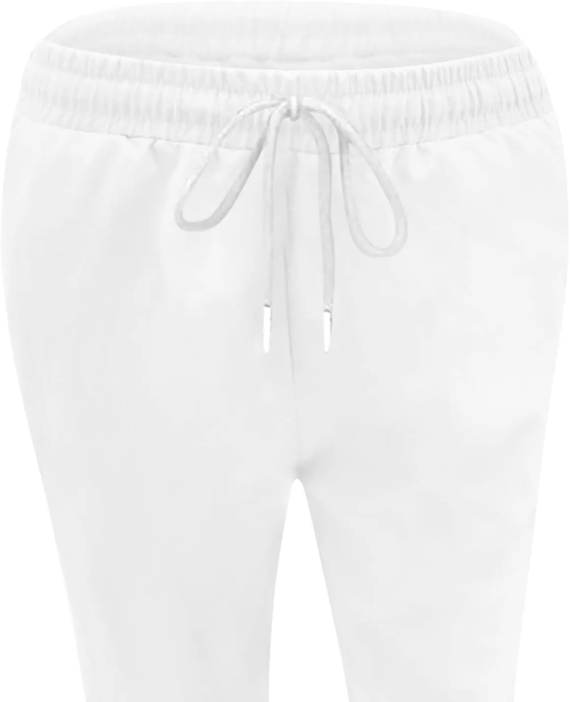 Womens Cotton Linen Pants 2025 Casual Elastic High Waisted Straight Leg Lounge Pant Summer Long Trousers with Pockets