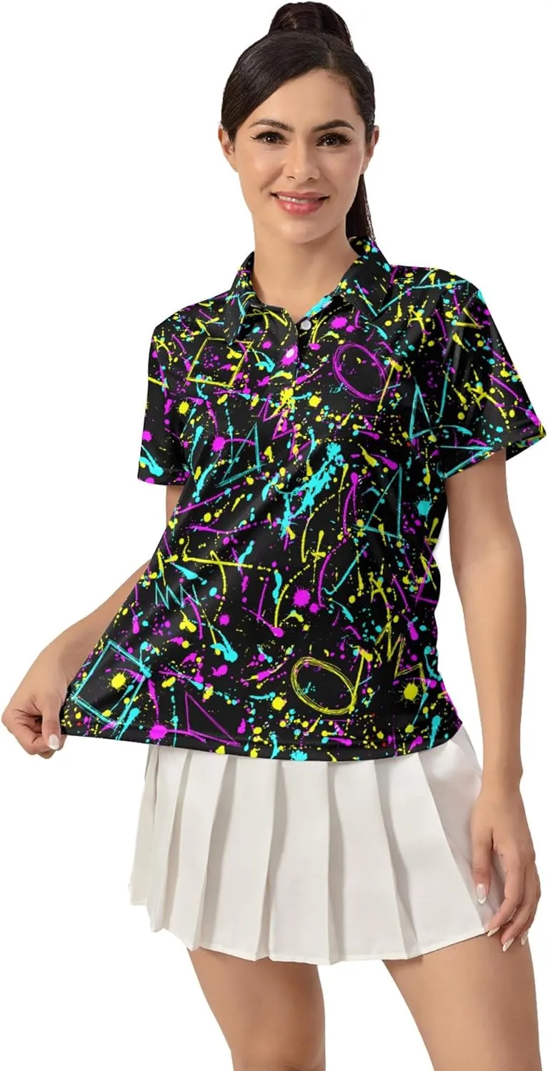 Women's Golf Shirt Moisture Wicking Quick Dry Polo Shirts Golf Outfits Golfer Gifts Ladies Polo Shirts