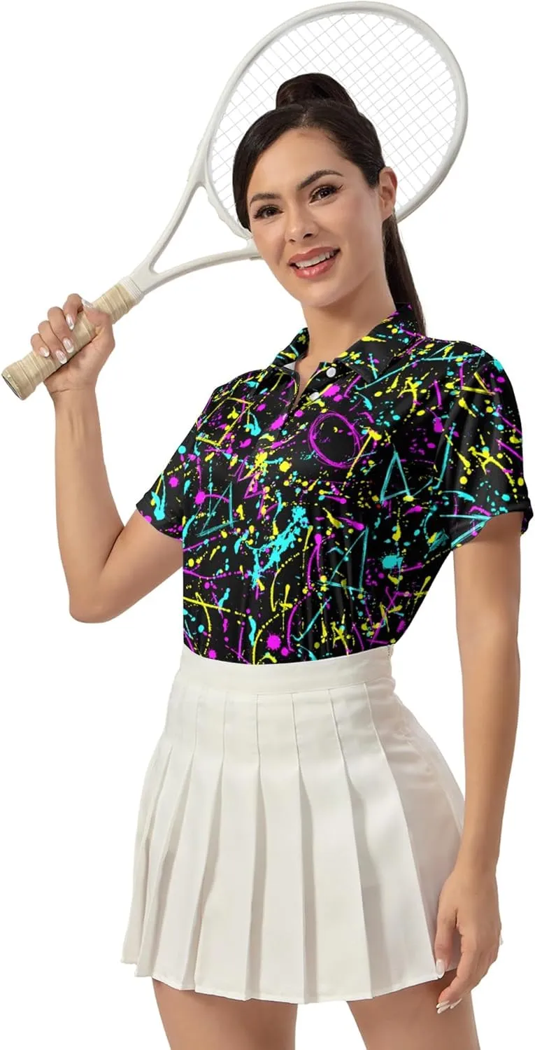 Women's Golf Shirt Moisture Wicking Quick Dry Polo Shirts Golf Outfits Golfer Gifts Ladies Polo Shirts