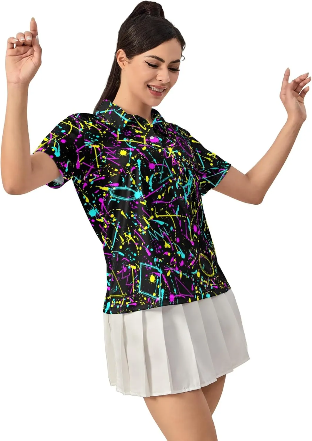 Women's Golf Shirt Moisture Wicking Quick Dry Polo Shirts Golf Outfits Golfer Gifts Ladies Polo Shirts