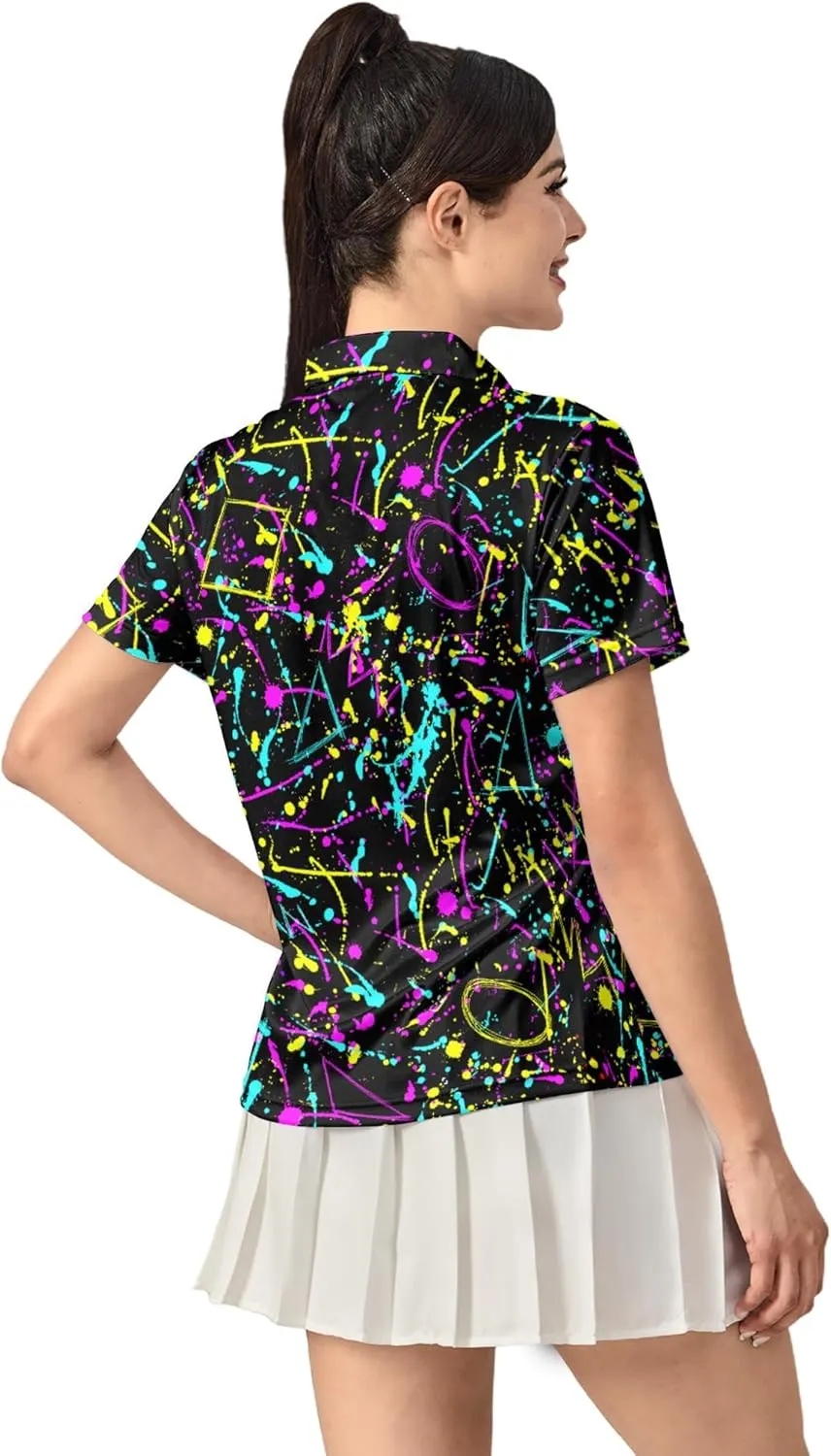 Women's Golf Shirt Moisture Wicking Quick Dry Polo Shirts Golf Outfits Golfer Gifts Ladies Polo Shirts