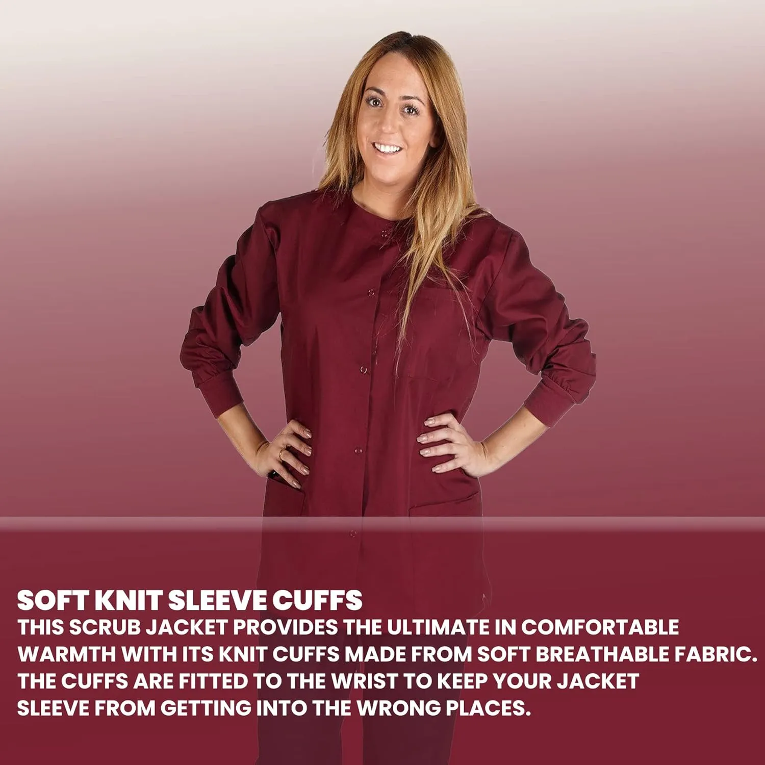 Women's Scrub Jacket Warm Up Medical Scrub Jackets for Women