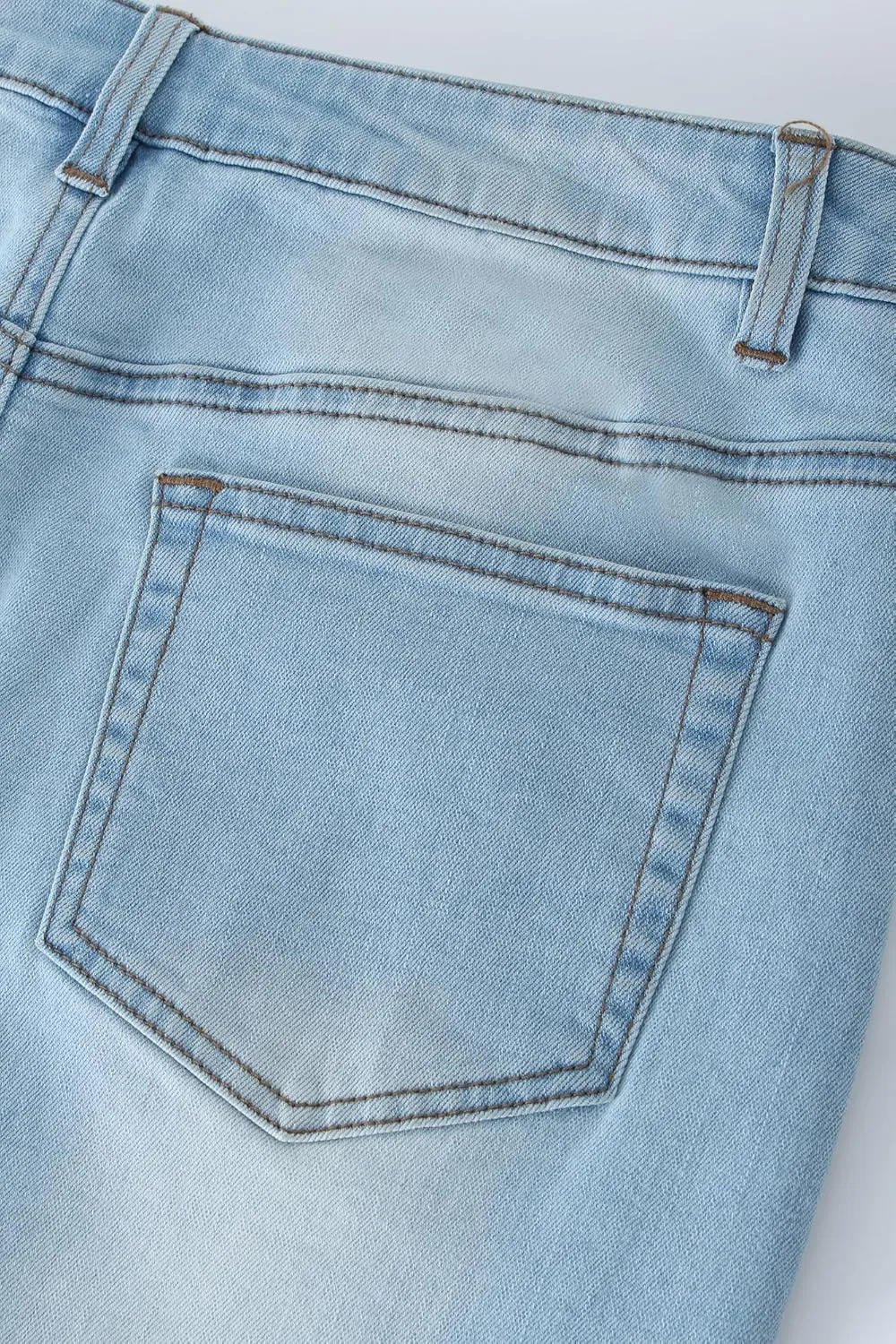 Women's Stretch Denim Maxi Skirt straightline with Back Split,Pencil Skirt