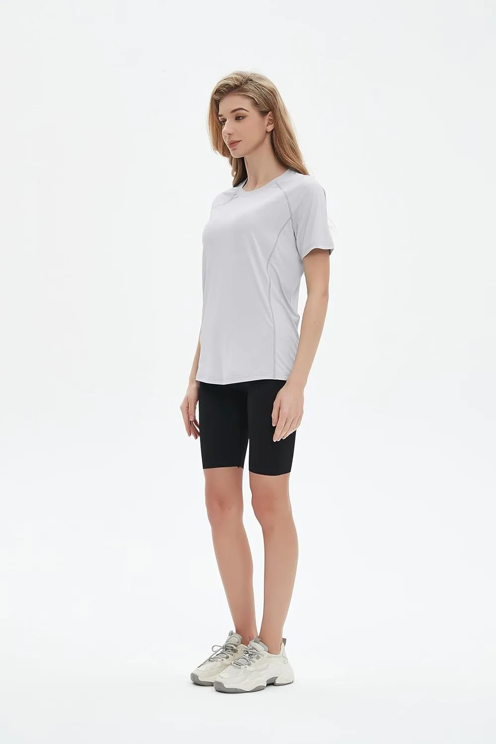 Women's Swim Shirt Short Sleeve UPF 50  UV Protection Quick Dry Athletic Yoga Workout Shirts Running Gym Tee Top