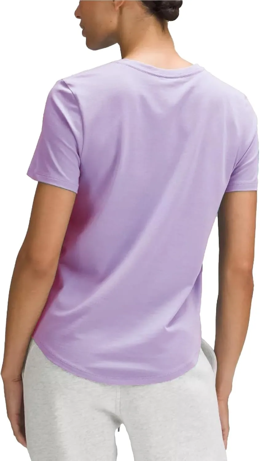 Women's Workout T-Shirt Short Sleeve Lightweight Crew Neck Shirts Yoga Running Exercise Athletic Tee Top