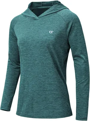yuyangdpb Women's UPF 50 Sun Protection Long Sleeve Hoodie Shirt Hiking Fishing Outdoor Lightweight UV Shirts