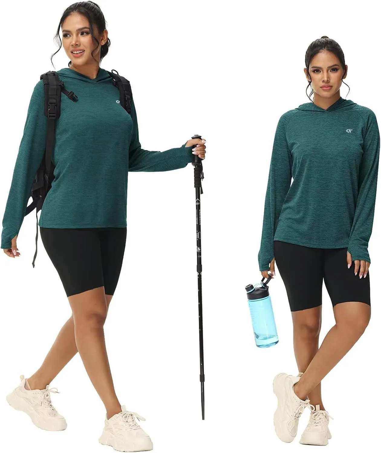yuyangdpb Women's UPF 50 Sun Protection Long Sleeve Hoodie Shirt Hiking Fishing Outdoor Lightweight UV Shirts
